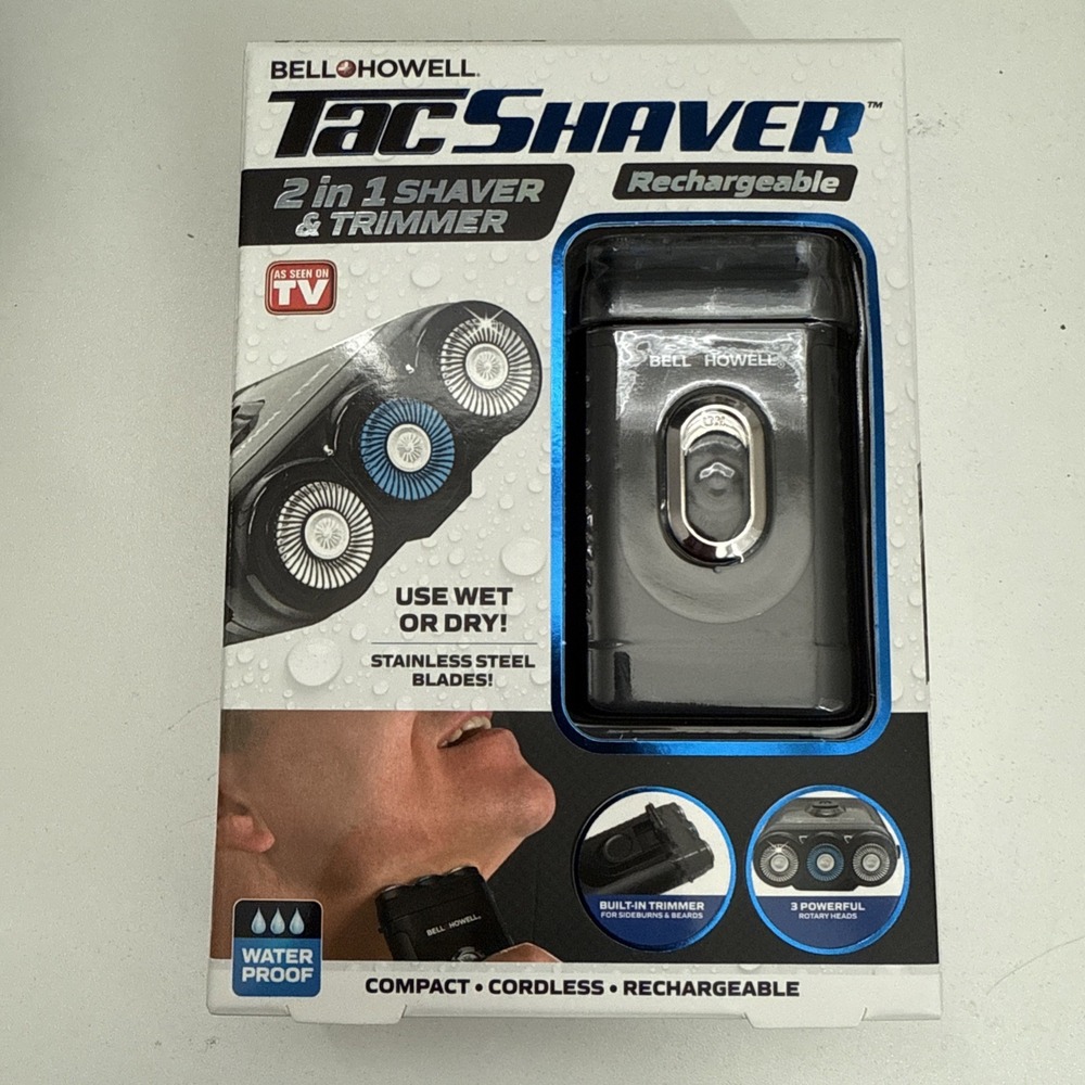 Bell and Howell TacShaver Rechargeable 2 in 1 Shaver‎ Trimmer